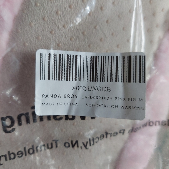 New* Ladies Pink Panda Bros Piggy Bootie Slipper Socks (M) - Picture 6 of 6